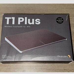 ProtoArc T1 Plus Wireless Bluetooth Touchpad for Windows 10/11 NIB Trackpad Gray